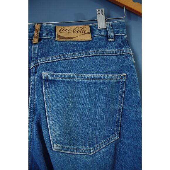 Vintage 80s Coca‑Cola Jeans | High‑Waist Straight Leg Medium Wash Denim | 28" - Picture 6 of 8